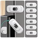 SNOWIE Soft 6Pcs Fridge Locks Drawer for Kids, Cupboard and Fridge White