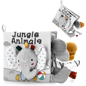 snowie soft cartoon elephant cloth books for babies baby cloth book newborn baby toys 3d feel soft books for babies early learning toy stroller hanging toy sensory toys for kids 0-12 months
