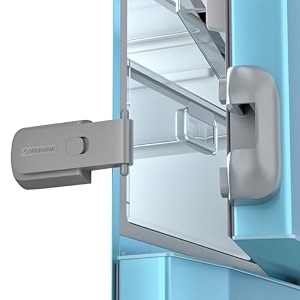 snowie soft fridge locks child proof baby proofing products for easy cabinet child lock for drawers and cupboard reliable security with self adhesive design 190mm plastic durable construction