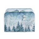 Snowman Forest Toaster Covers 2 Slice Dust Cover Lightweight with Top Hook Bread Toaster Cover Christmas Decor Durable