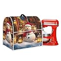 A Snowman Kitchen Aid Covers for Stand Mixer 6-8 qt Christmas Decoration Small Kitchen Appliance Covers Suitable for Most Mixer Food Processor Coffee Maker Juicer