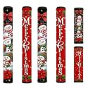 Snowman Refrigerator Door Handle Covers Anti-Skid Kitchen Appliance Handle Covers Adjustable Handmade Chrismtas Decor Protector for Fridge, Ovens, Dishwashers