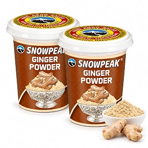 snowpeak ginger powder pack of 2 x 20g  pure saunthsonth  for tea cooking baking  no added colours fillers additives or preservatives