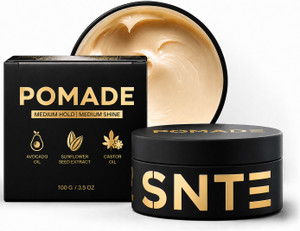 snte cream pomade men hair medium hold  medium shine puck water-based hair styler hair styler 100 g