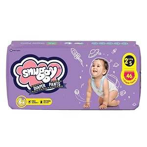 snuggy baby diaper pants extra large 28 count pack of 1 13-17 kgs rapid absorption anti - bacterial