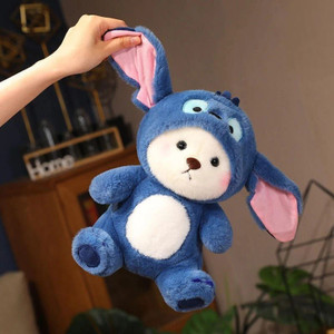 snuglystuff lena hooddie teddy bear stuffed soft toy for girls gift kids plushie doll  - 50 cm