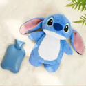 snuglystuff New Cute Stitch Teddy Soft Hot Water Bag for Period Cramp Relief  - 30 cm (Blue)