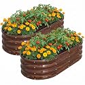 SnugNiture Raised Garden Bed Outdoor 4x2x1ft, 2 Pack