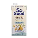 So Good Plant Based Almond Coconut Beverage Unsweetened 1 L |Lactose Free | No Added Sugar |Gluten Free | No Preservatives | Zero Cholesterol | Dairy Free| Source of Calcium & Vitamins