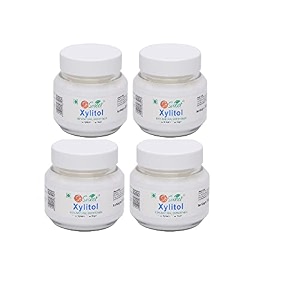 so sweet 100 sugar free natural xylitol powder sweetener 200gm-pack of 4