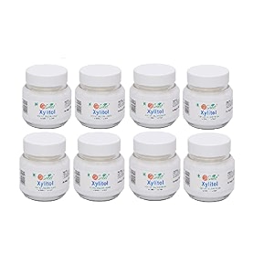 so sweet 100 sugar free natural xylitol powder sweetener 200gm-pack of 8