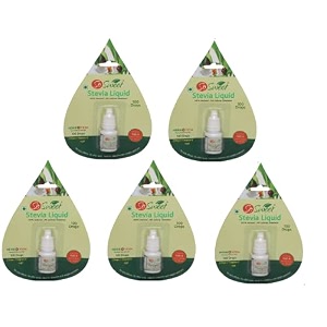 so sweet stevia liquid sugar free natural zero calorie sweetener pack of 5 500 drops - 100 drops each