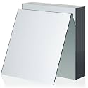 Soaoo 30 Pcs Square Glass Mirror Tiles 6 Inch Glass Tile for DIY Craft