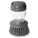 Soap Dispensing Dish Scrubber – Ergonomic Palm Brush for Effortless Kitchen Cleaning, Grease Removal & Long-Lasting Durability