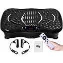 Vibration Plate Exercise Machine | Warranty 1 Year | Vibration Plate, Home Weight Loss Exercise Machine with Different Programs, Full Body Oscillation Fitness Workout (Black)