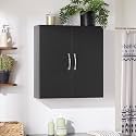 SoBuy Multifunctional Wall Mount Storage Cabinet, Wall Size, Black