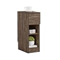 SoBuy Narrow Nightstand with Drawer for Bedroom, Dorm