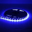 SOCAL-LED LIGHTING 5M 16.4ft Blue Flexible LED Strip High Power Bright 300 SMD 5050 with Double Side Tape, IP65 Waterproof, Cuttable, Black PCB