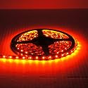 SOCAL-LED LIGHTING 5M 16.4ft Red Flexible LED Strip High Power Bright 300 SMD 5050 with Double Side Tape, IP65 Waterproof, Cuttable, Black PCB