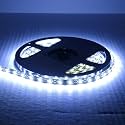 SOCAL-LED LIGHTING 5M 16.4ft White Flexible LED Strip High Power Bright 300 SMD 5050 with Double Side Tape, IP65 Waterproof, Cuttable, Black PCB