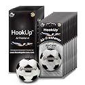 Soccer Car Air Freshener by HookUp - 10 Pack - Black Gold Scent (Extra Strong) | Unique Soccer Gift for Players, Coach, Fans | Hanging Car Accessory with Long Lasting Fresheners Smell