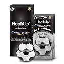 Soccer Car Air Freshener by HookUp - 2 Pack - Black Gold Scent (Extra Strong) | Unique Soccer Gift for Players, Coach, Fans | Hanging Car Accessory with Long Lasting Fresheners Smell