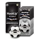 Soccer Car Air Freshener by HookUp - 4 Pack - Black Gold Scent (Extra Strong) | Unique Soccer Gift for Players, Coach, Fans | Hanging Car Accessory with Long Lasting Fresheners Smell