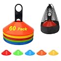 Soccer Cones for Sports Training Disc Cones Include Carry Bag and Holder