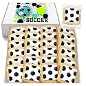 Soccer Themed Cookies Bulk | Individually Wrapped - 24 | Decorated Party Favors Sugar Cookie