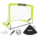 LOMGWAYS Soccer Goal for Kids + Youth with Carry Bag for Practice & Games