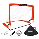 LOMGWAYS Soccer Goal for Kids + Youth with Carry Bag for Practice &amp; Games