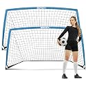 Soccer Goals for Backyard, 6x4 / 9x5 FT Soccer Net with Target Gate