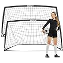 Soccer Goals for Backyard, 6x4 / 9x5 FT Soccer Net with Target Gate