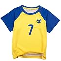 Soccer Jersey Kids Boys Argentina Jersey Shirt Soccer Boys Tshirts Round Neck Short Sleeve Top