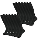 Soccer Socks Knee High for Baseball Softball Football 2/6/12 Pairs