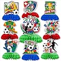 Soccer Table Decorations, 9PCS Soccer Centerpieces for Table
