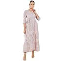 Soch Women Beige Modal Floral Dress