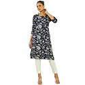 Soch Women Rayon Regular Fit Printed Kurta
