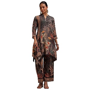 Soch Womens Crepe Botanical Print Co-Ord Set