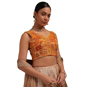 Soch Womens Georgette Floral Print Padded Blouse