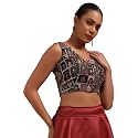 Soch Womens Georgette Floral Print Padded Blouse