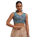 Soch Womens Georgette Floral Print Padded Blouse