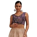 Soch Womens Georgette Floral Print Padded Blouse