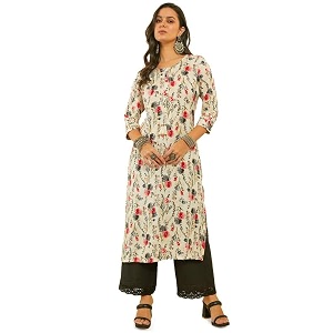 Soch Womens Rayon Straight Fit Floral Print