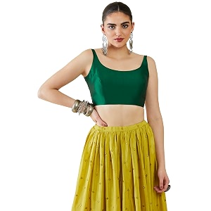 soch womens taffeta solid sleeveless padded blouse