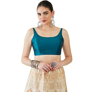 soch womens taffeta solid sleeveless padded blouse