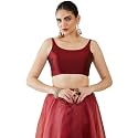Soch Womens Taffeta Solid Sleeveless Padded Blouse