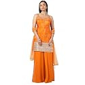 Soch Womens Tissue Embroidered Suit Set With