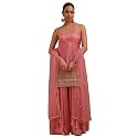 Soch Womens Tissue Embroidered Suit Set With