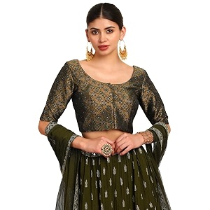 Soch Womens Woven Design Silk Blend Padded